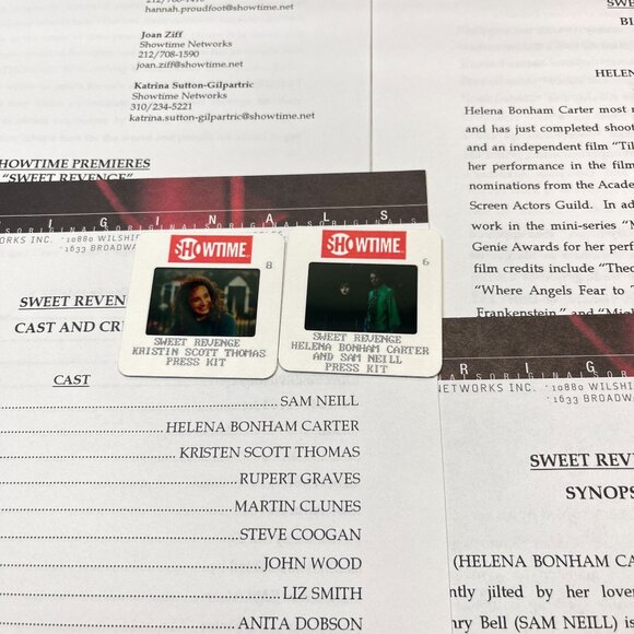 Showtime Movie Press Kit Sweet Revenge 2000 Helen Bonham Carter Sam Neill - Picture 3 of 9